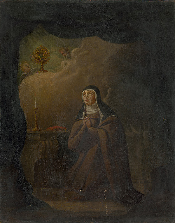 Stredoeurópsky maliar z 1. polovice 18. storočia – Svätá Klára z Assisi 