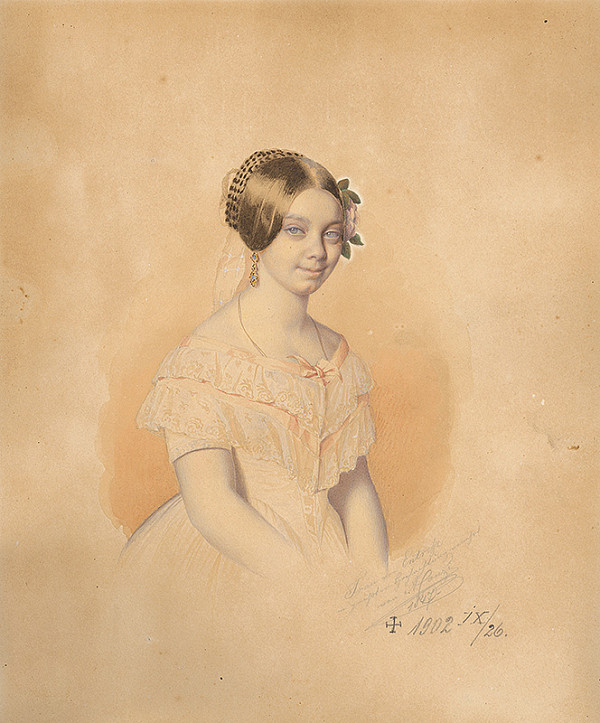 Ágost Elek Cánzi – Portrét Antónie Entreszovej 