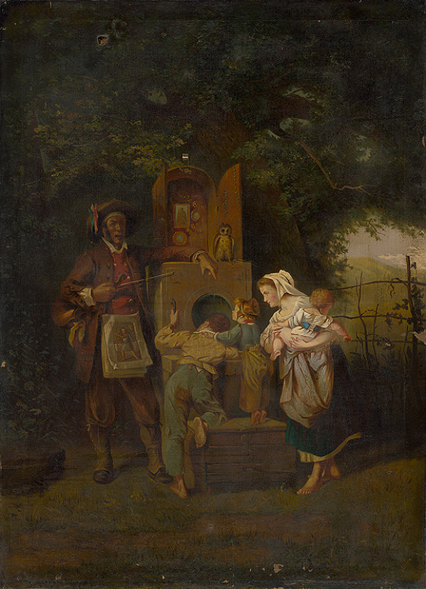 Stredoeurópsky maliar z 2. polovice 19. storočia – Potulný predvádzač "kukátkových" listov 