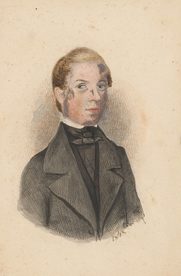 Slovenský maliar okolo polovice 19. storočia – Portrét kňaza Antona Nusszera 