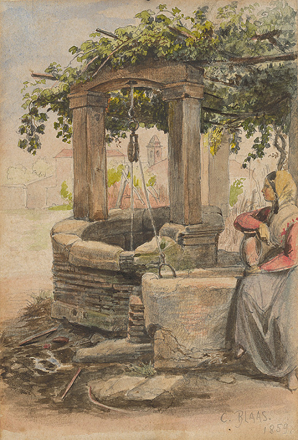 Karl von Blaas – Studňa 