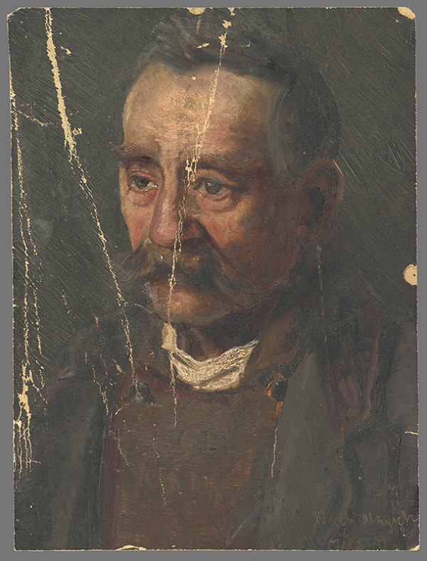 František Kozics, Eduard Majsch – Portrét muža s fúzami 