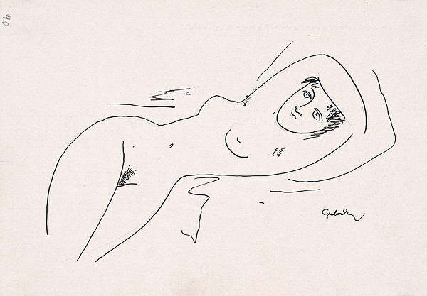 Mikuláš Galanda – Ležiaci akt 