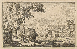 Christian Wilhelm Ernst Dietrich – Krajinka s mostom 