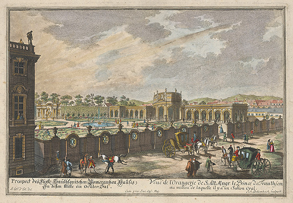 Johann Adam Delsenbach, Joseph Emanuel Fischer von Erlach – Prospekt Oranžérie 
