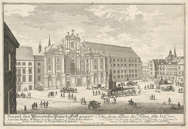Johann Adam Delsenbach, Joseph Emanuel Fischer von Erlach – Plán viedenského nám.zv. Hof 