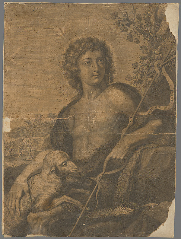 Stredoeurópsky grafik z prelomu 17. a začiatku 18. storočia – Svätý Ján Krstiteľ 