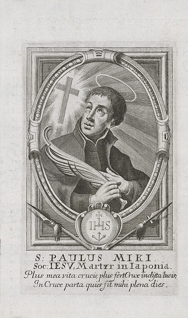 Stredoeurópsky grafik z prelomu 17. a začiatku 18. storočia – Svätý Pavol Miki z Japonska 