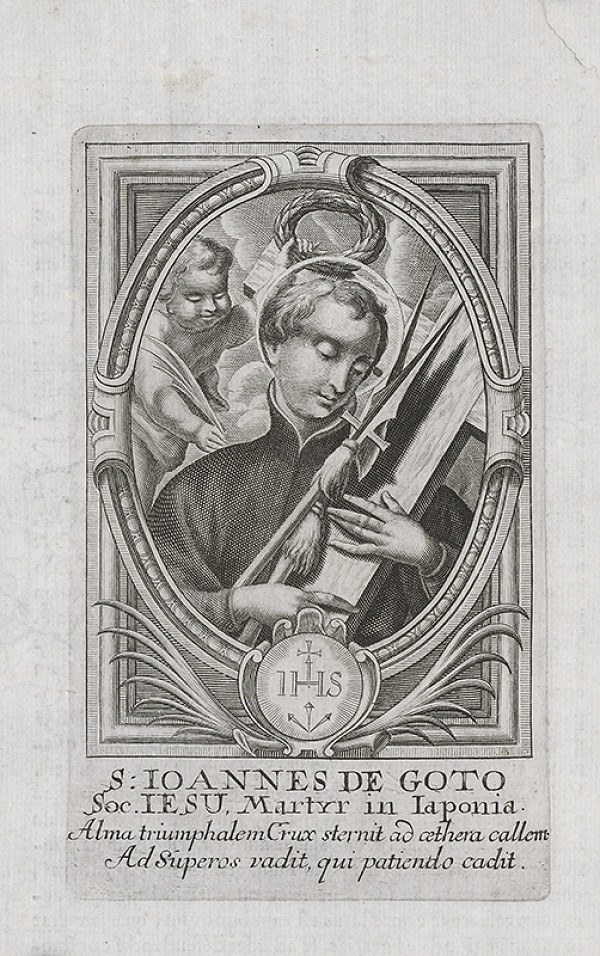 Stredoeurópsky grafik z prelomu 17. a začiatku 18. storočia – Svätý Ján de Goto z Japonska 