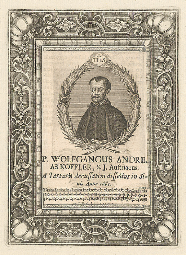 Stredoeurópsky grafik z 18. storočia – Portrét W. Andreho 