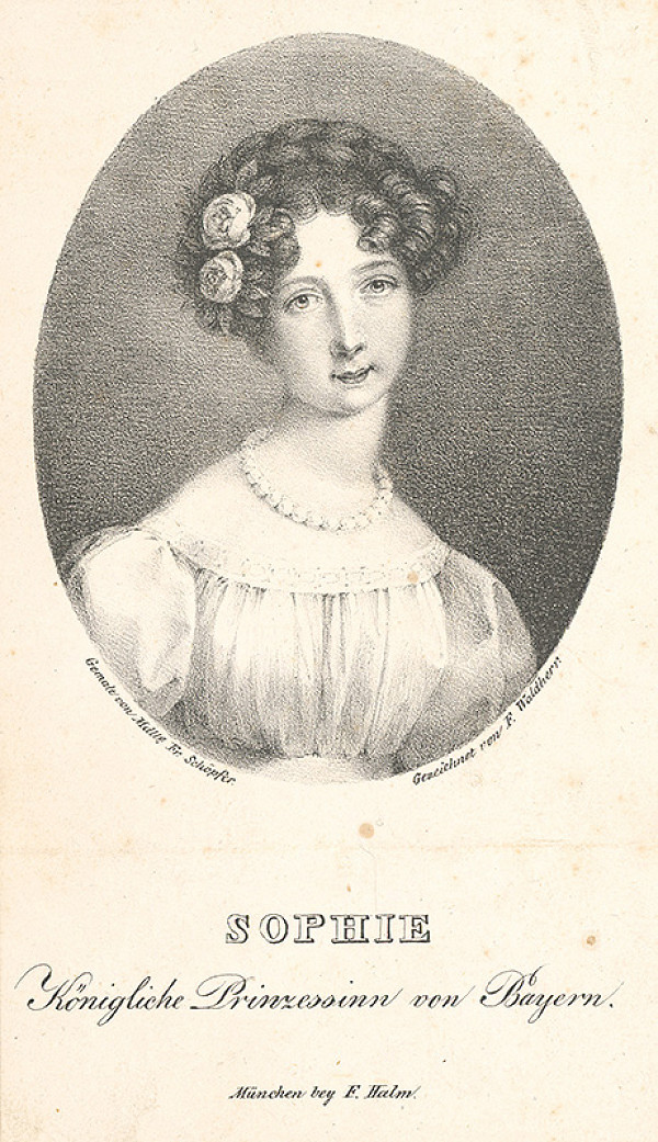 Franz Christian Waldherr, Franziska Schöpferová – Portrét Žofie Bavorskej 