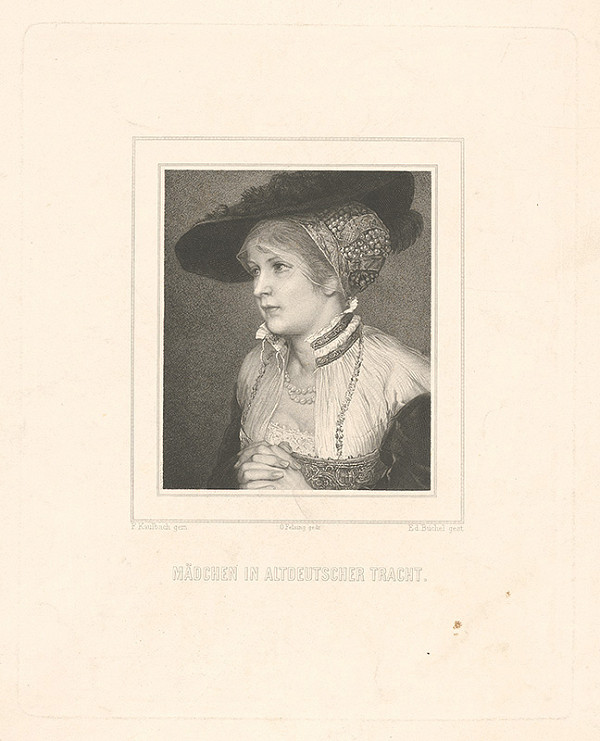 Eduard Büchel, Ferdinand Kaulbach – Portrét dievčaťa 