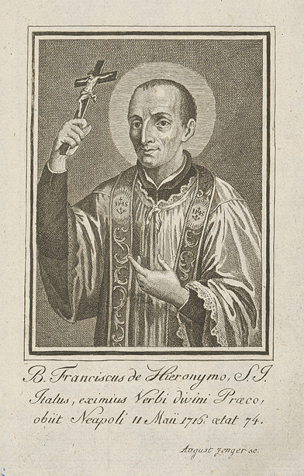 Augustin Zenger – Portrét B. Franciska Hieronyma 