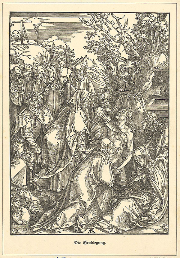 Albrecht Dürer – Ukladanie Krista do hrobu 