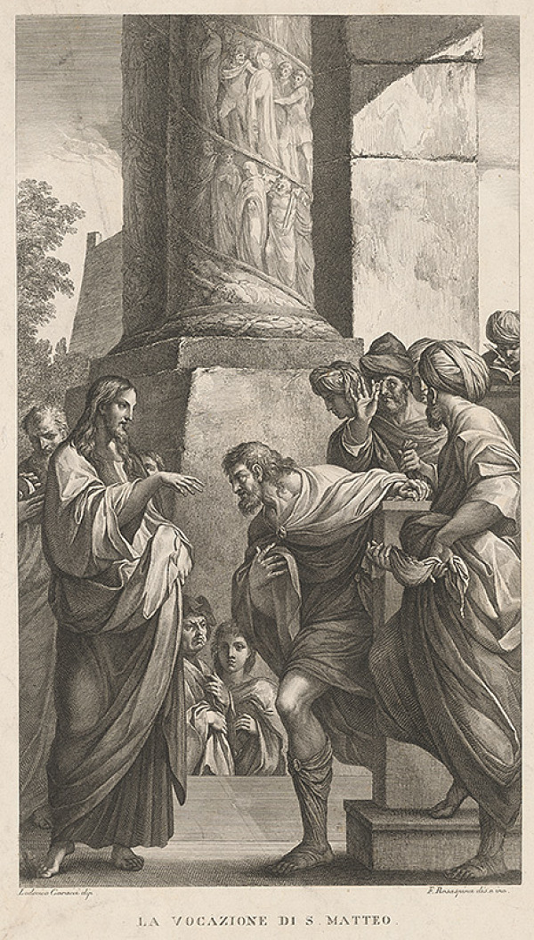 Francesco Rosaspina, Lodovico Carracci – Kristus so sv.Matejom 