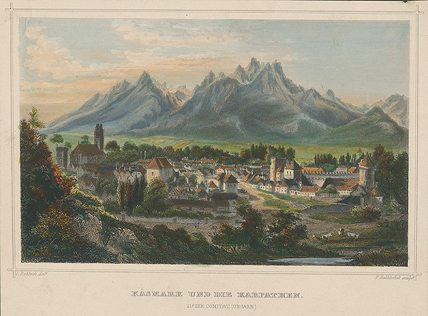 Franz Hablitschek, Ludwig Rohbock – Pohľad na Kežmarok 