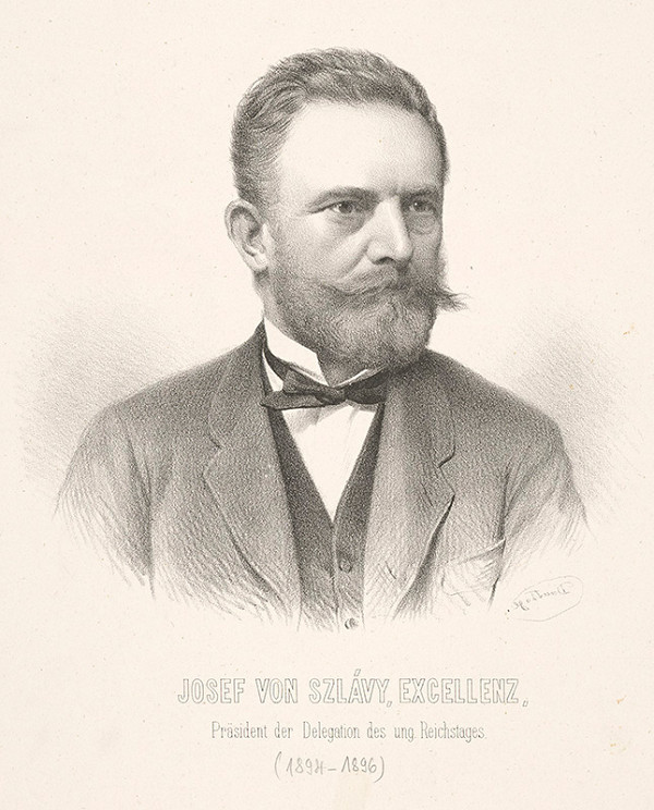 Adolf Dauthage – Portrét Jozefa v. Szlávyho 