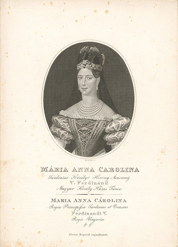 Adám Sándor Ehrenreich – Portrét Márie Anny Karolíny 