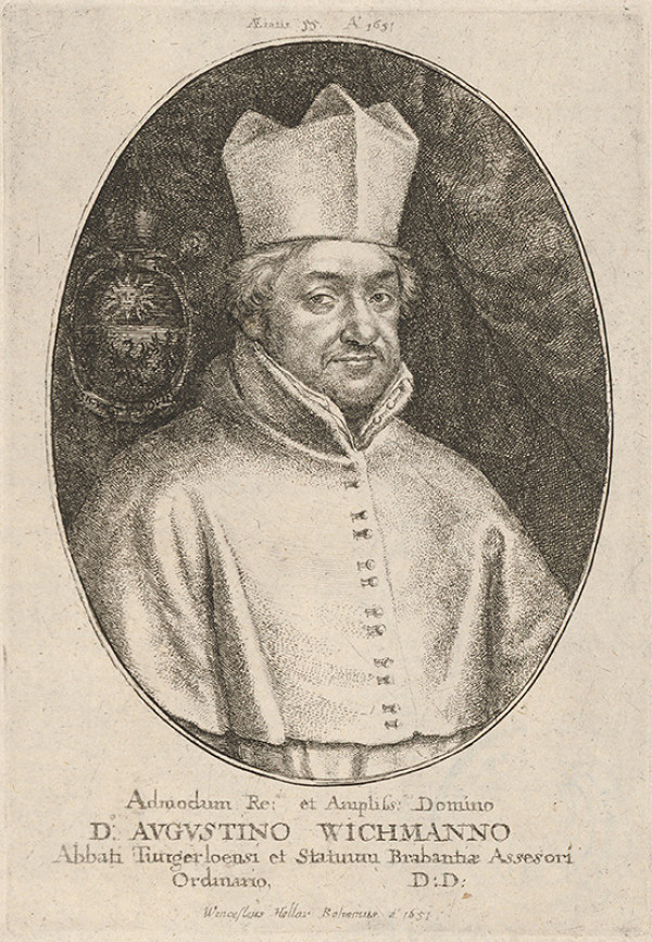 Václav Hollar – Portrét Augustína Wichmanna 