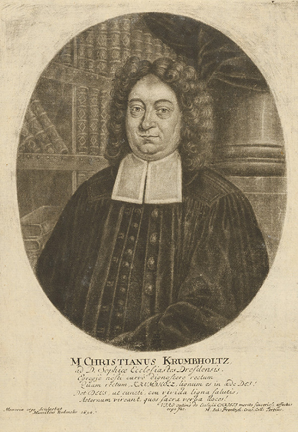 Moritz Bodenehr – Portrét M. Christiana Krumbholtza 