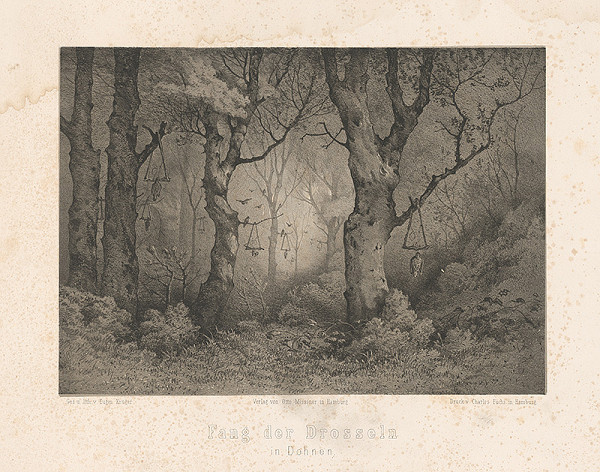 Eugen Krüger – Pasce s chytenými drozdami 