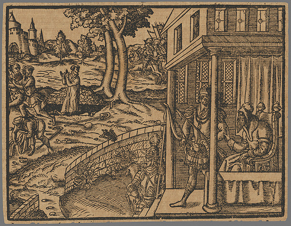 Stredoeurópsky grafik zo 16. storočia – Výjav zo Starého zákona 10. 