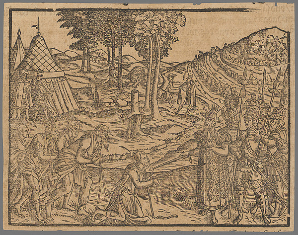 Stredoeurópsky grafik zo 16. storočia – Výjav zo Starého zákona 15. 