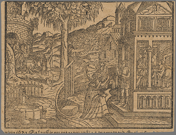 Stredoeurópsky grafik zo 16. storočia – Výjav zo Starého zákona 16. 