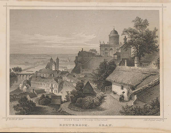 Johann Gabriel Friedrich Poppel, Ludwig Rohbock – Pohľad na Ostrihom 