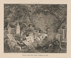 Bedřich Havránek – Časť židovského cintorína v Prahe 