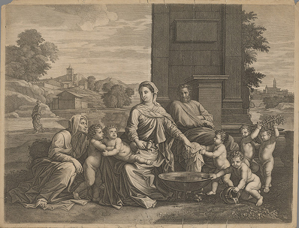 Jean Pesne, Nicolas Poussin – Kúpanie chlapčeka 