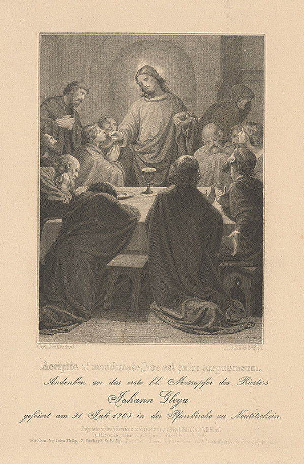 Adam Goswin Glaser, Karl Müller – Posledná večera 