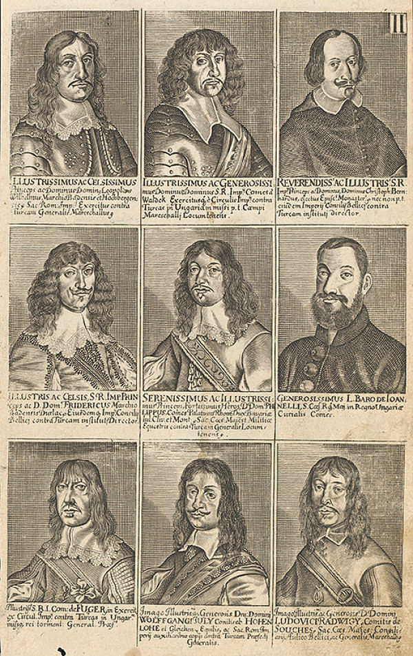 Stredoeurópsky grafik zo 17. storočia – Skupina portrétov 