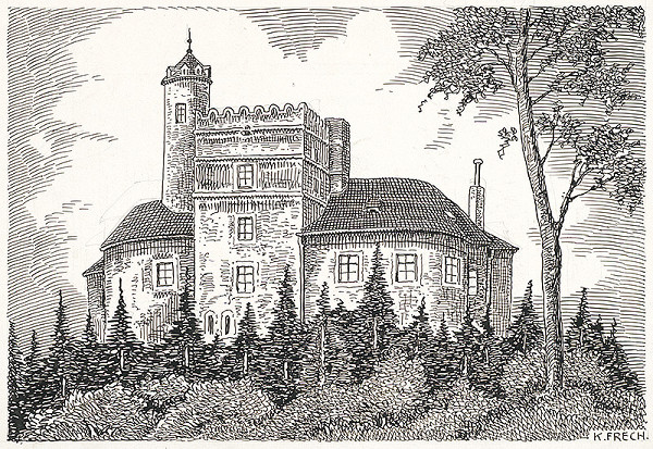 Karol Frech – Hrad Sachsengang a.d. Donau 