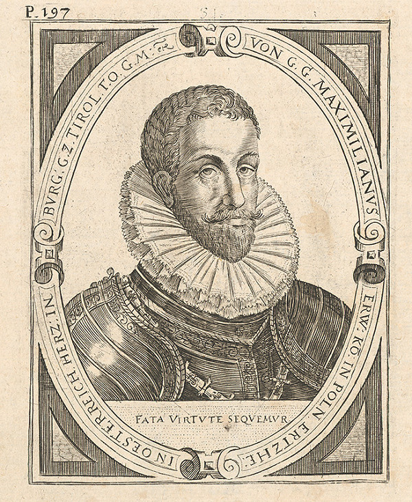 Johann Sibmacher – Portrét cisára Maximiliána II. 