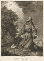 Lodovico Cigoli, Heinrich Guttenberg, Jean Baptiste Joseph Wicar – Stigmatizácia svätého Františka 