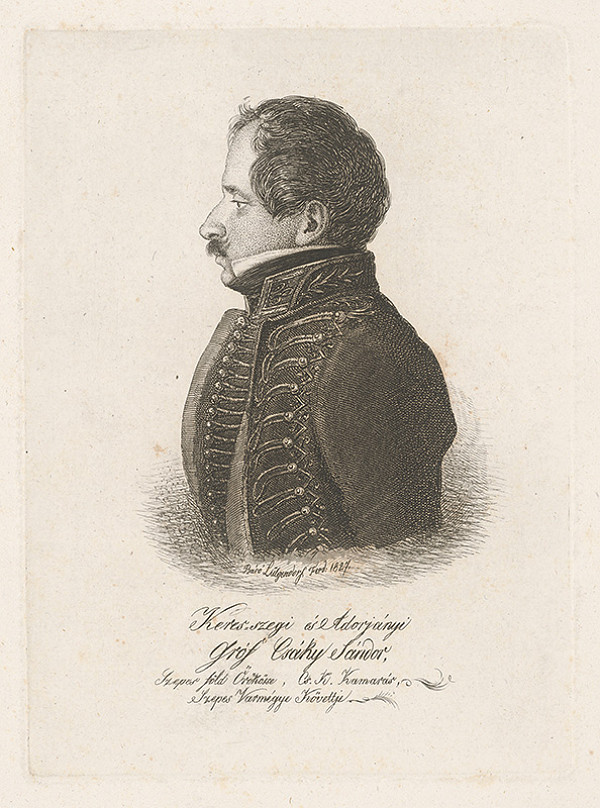 Ferdinand Karl Theodor Lütgendorff – Portrét grófa Šándora Csákyho 