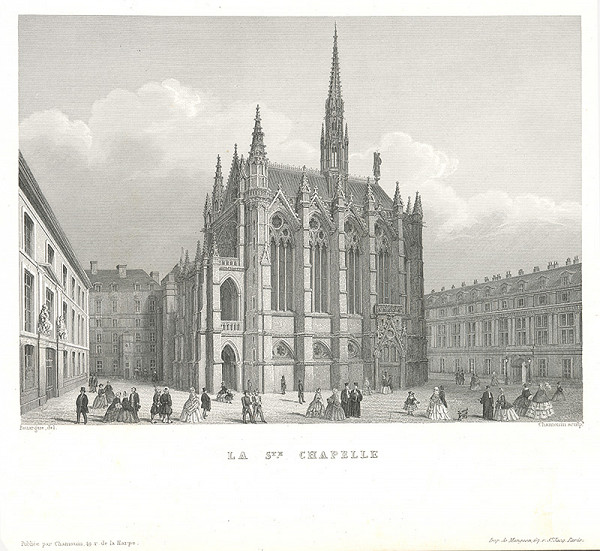 Adolphe Rouargue, Chamouin – Kostol La Chapelle v Paríži 