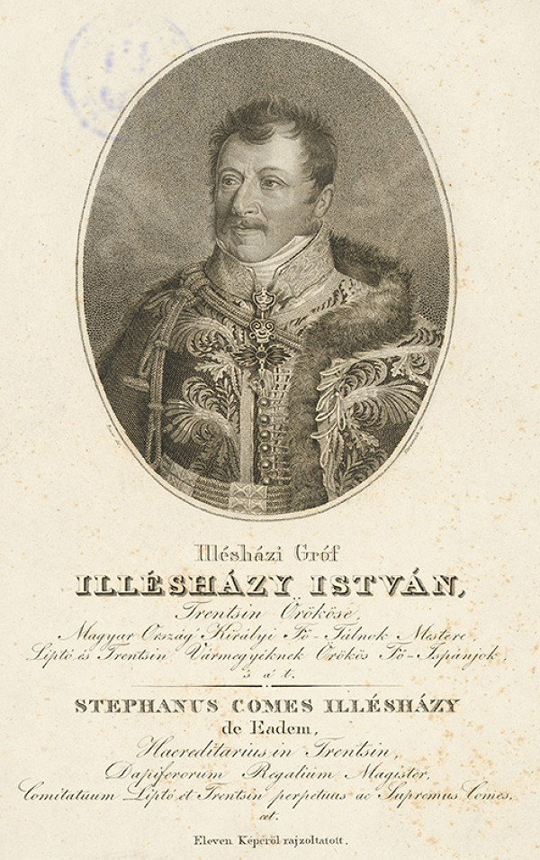 Adám Sándor Ehrenreich, Bauer – Portrét grófa J. Illésházyho 