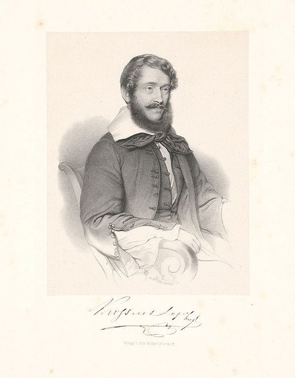 Stredoeurópsky grafik z 19. storočia, Franz Eybl – Portrét Kossuta Lajosa 