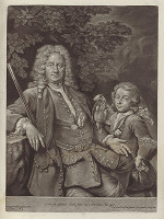 Ján Kupecký, Valentin Daniel Preissler – Portrét Karola Benedikta Geudera so synom 