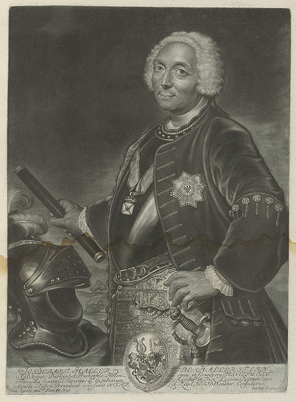 Ján Kupecký, Valentin Daniel Preissler – Portrét Johanna Sebastiana Hallera 