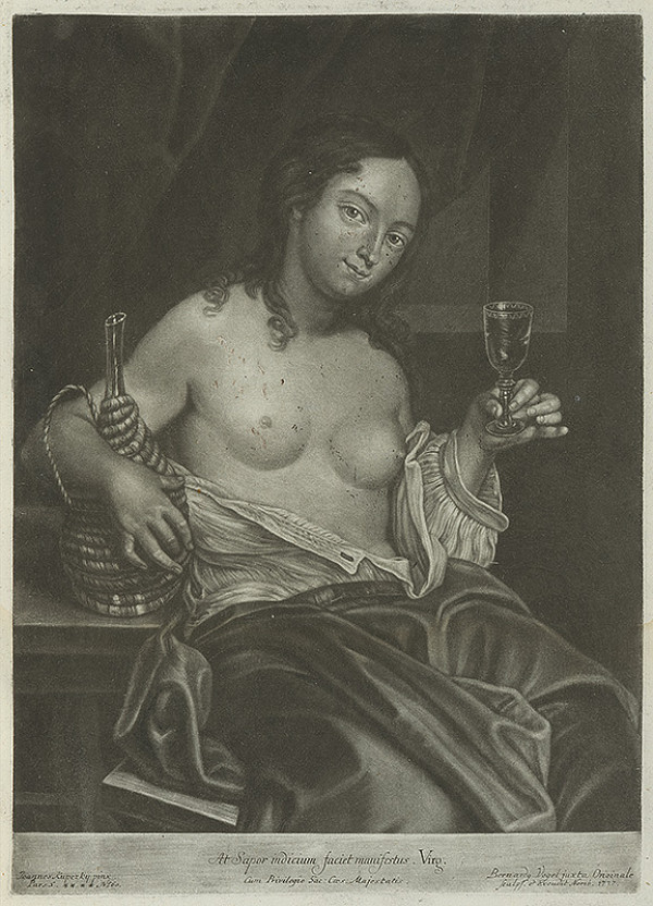 Ján Kupecký, Bernhard Vogel – Pijúca žena - Representatio gustus 