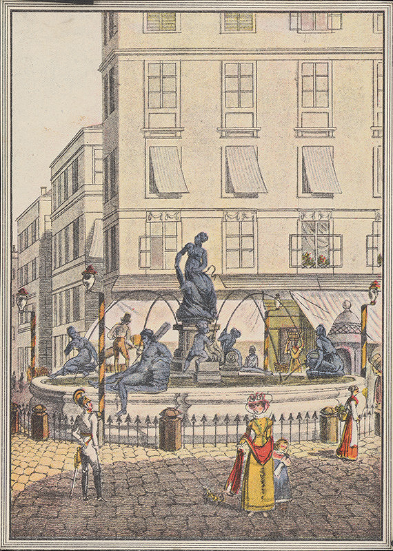 Jozef Zuts, Eduard Gurk, Tranquillo Mollo – Fontána na novom Trhu vo Viedni , od Donnera 