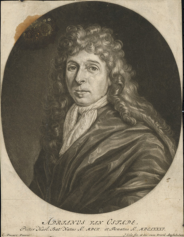 Jacob Gole, Cornelis Dusart – Portrét Adriana Van Ostade 