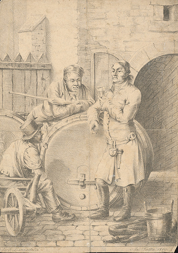 Josef Falta, Josef Lanzedelly st. – Ochutnávač vína 