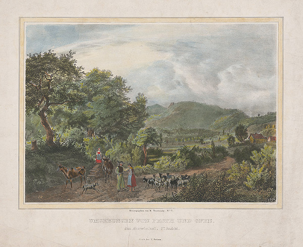 Stredoeurópsky grafik z 2. štvrtiny 19. storočia – Okolie Pešti a Budína 