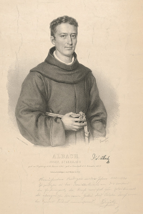 Miklós Barabás – Portrét Jozefa Stanislava Albacha 