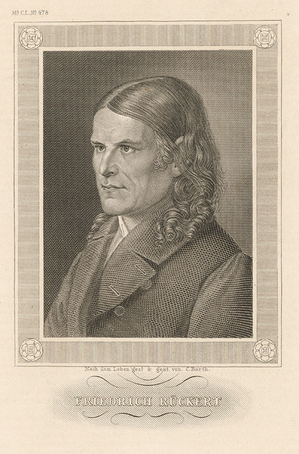 Carl Barth – Portrét Friedricha Rückerta 