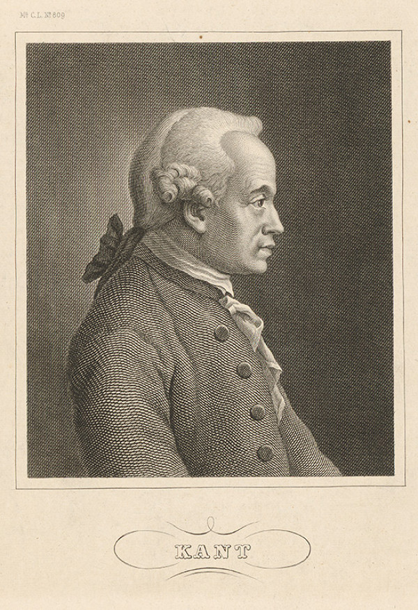 Stredoeurópsky maliar z 19. storočia – Portrét Kanta 